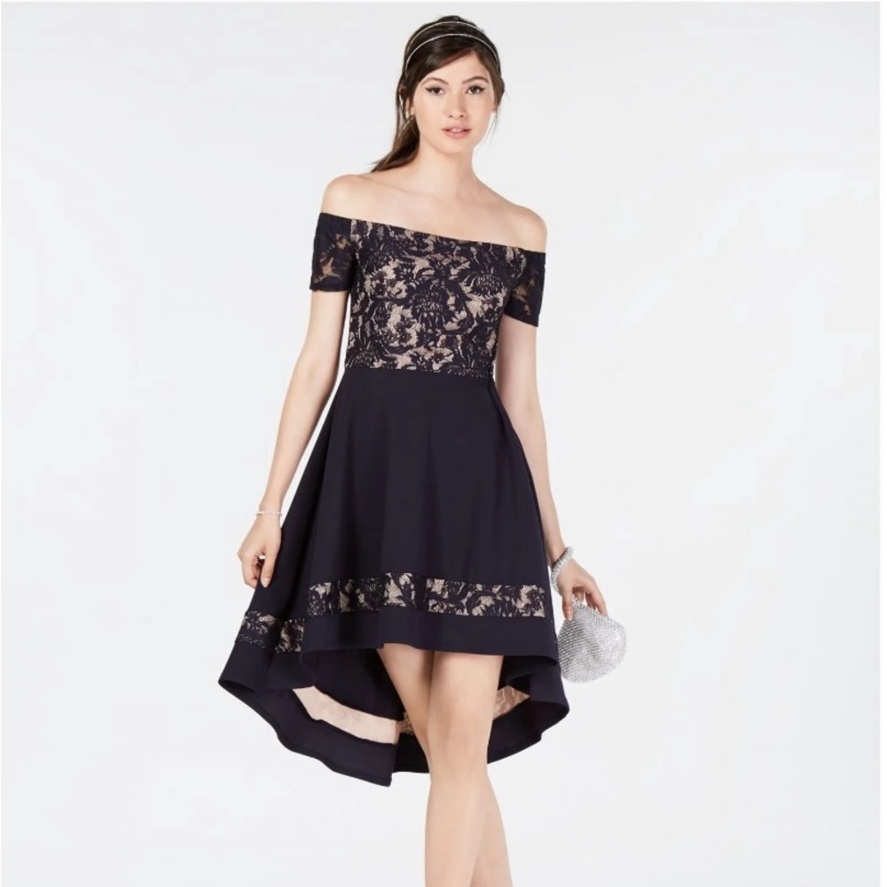 City Studio Junior off the shoulder Dress size 3